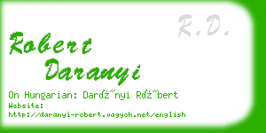 robert daranyi business card